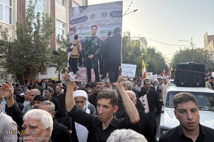 تقرير مصور/ تشييع ثمانية شهداء إيرانيين في حرم السيدة المعصومة (ع) بقم- 2