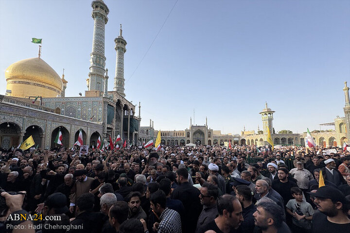 تقرير مصور/ تشييع ثمانية شهداء إيرانيين في حرم السيدة المعصومة (ع) بقم- 2