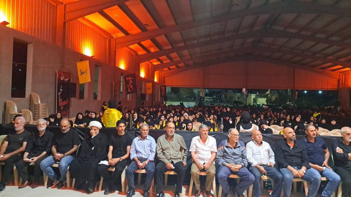 فيديو | حزب الله يقيم المجلس العاشورائي في بلدة اللبوة جنوب لبنان