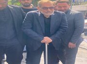 ئامادەبوونی عەلی شەمخانی لە ڕێورەسمی بەڕێ کردنی شەهیدانی تاران