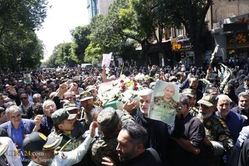 Ripoti ya Picha | Mazishi ya Shahidi Kanali Mehdi Rezazadeh, mlinzi wa Taifa, huko Tabriz