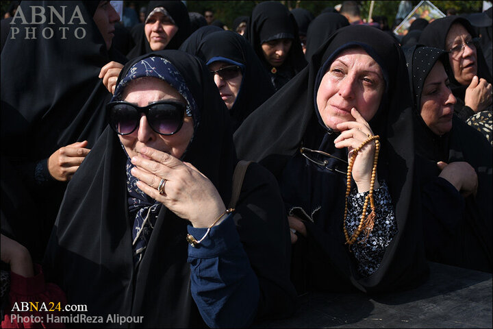 Photos: Funeral ceremony of martyrs of Zionist regime's crimes held in Rasht