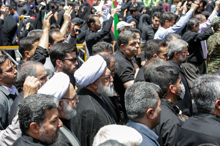 گزارش تصویری | بدرقه و تشییع پیکر شهدای حملات رژیم صهیونیستی در مشهد