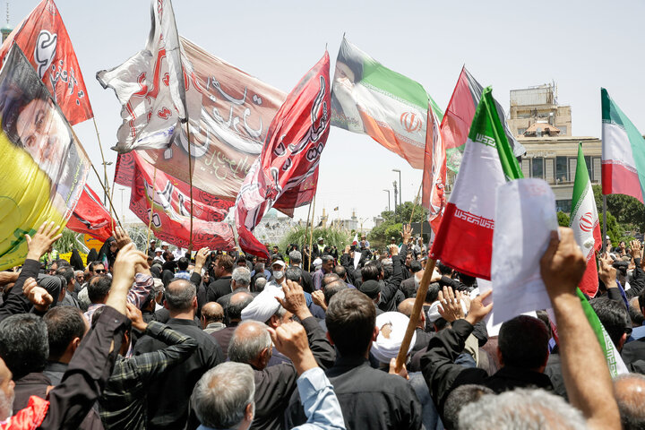 گزارش تصویری | بدرقه و تشییع پیکر شهدای حملات رژیم صهیونیستی در مشهد