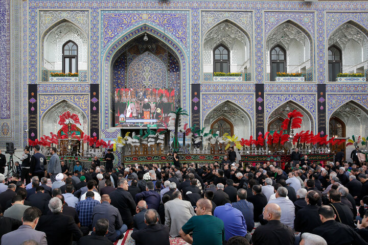 گزارش تصویری | آیین اذن عزای ماه محرم در حرم مطهر رضوی