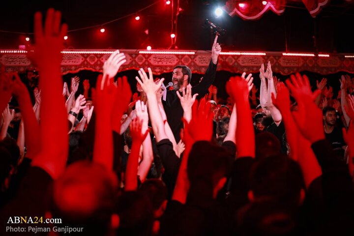 گزارش تصویری |  مراسم عزاداری دهه اول محرم در هیئت فدائیان حسین(ع)