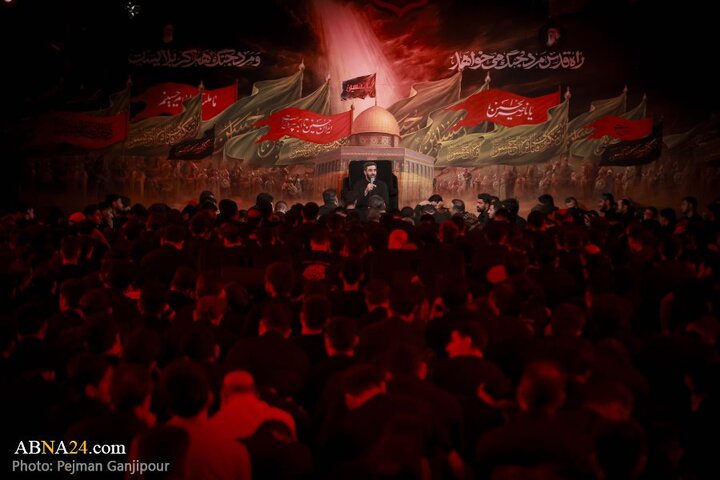 گزارش تصویری |  مراسم عزاداری دهه اول محرم در هیئت فدائیان حسین(ع)
