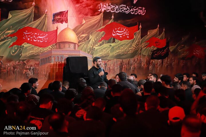 گزارش تصویری |  مراسم عزاداری دهه اول محرم در هیئت فدائیان حسین(ع)