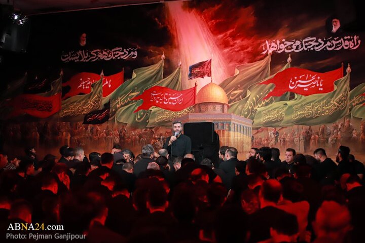 گزارش تصویری |  مراسم عزاداری دهه اول محرم در هیئت فدائیان حسین(ع)