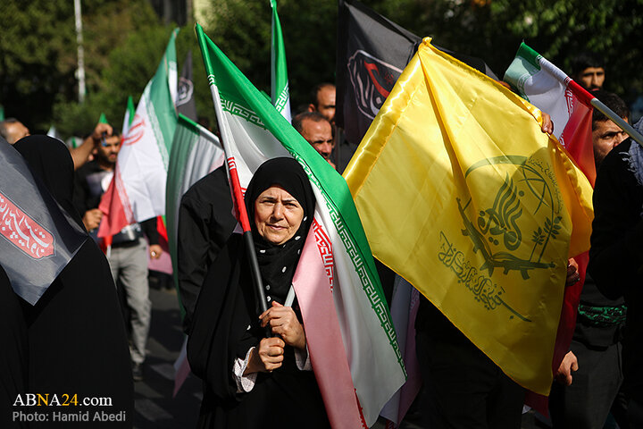 تشییع باشکوه شهدای اقتدار در تهران از نگاه دوربین ابنا