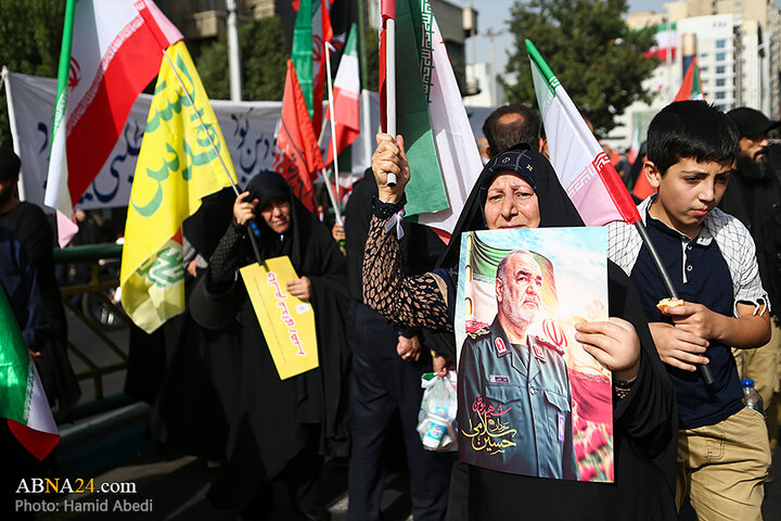 تشییع باشکوه شهدای اقتدار در تهران از نگاه دوربین ابنا