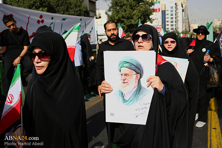 تشییع باشکوه شهدای اقتدار در تهران از نگاه دوربین ابنا