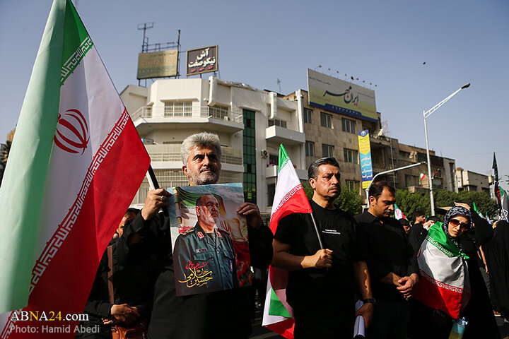 تشییع باشکوه شهدای اقتدار در تهران از نگاه دوربین ابنا