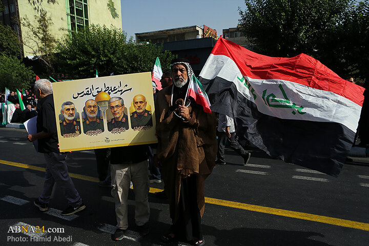 تشییع باشکوه شهدای اقتدار در تهران از نگاه دوربین ابنا