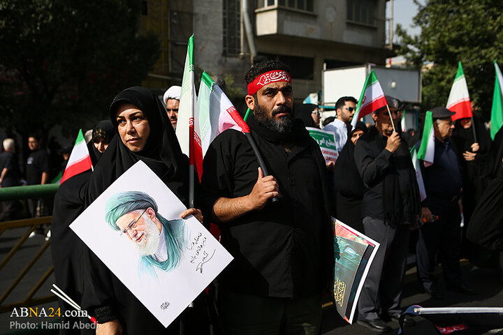 تشییع باشکوه شهدای اقتدار در تهران از نگاه دوربین ابنا