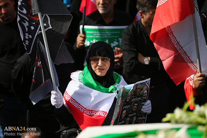 تشییع باشکوه شهدای اقتدار در تهران از نگاه دوربین ابنا