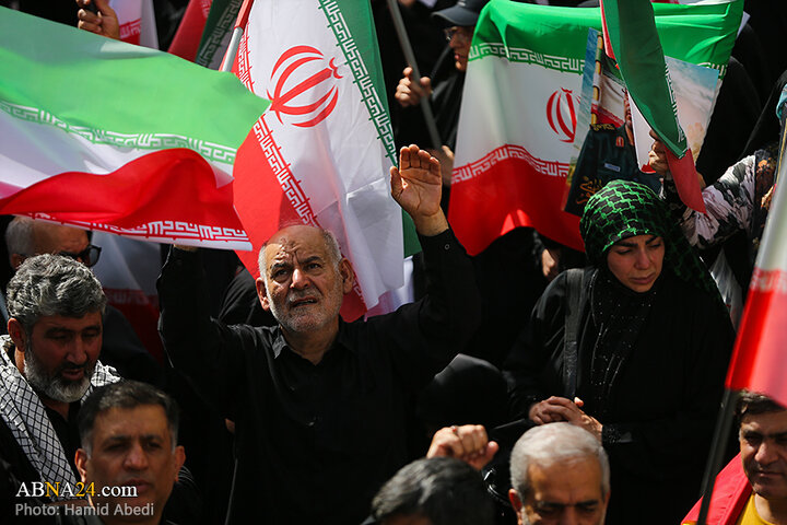 تشییع باشکوه شهدای اقتدار در تهران از نگاه دوربین ابنا