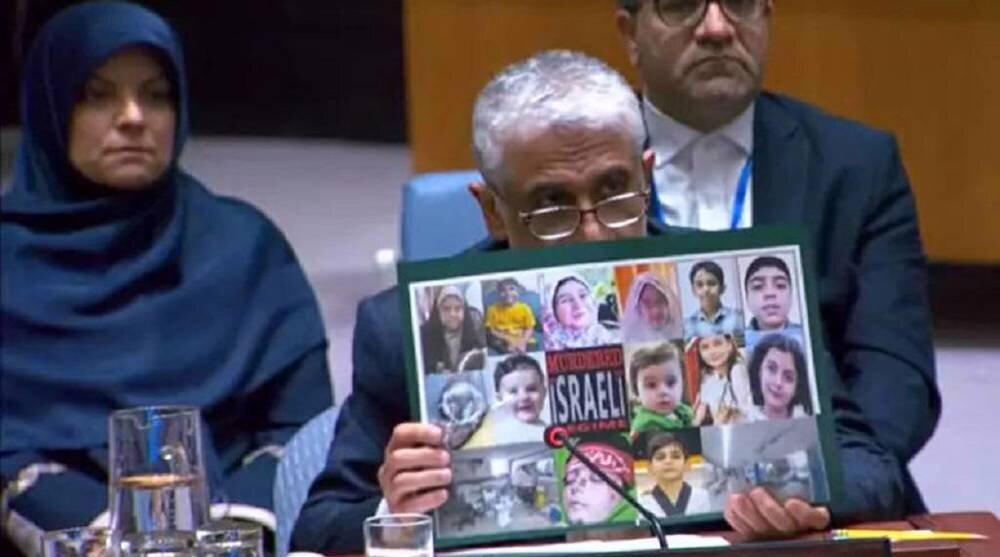Iran’s UN envoy condemns Israel for killing children in regional conflicts
