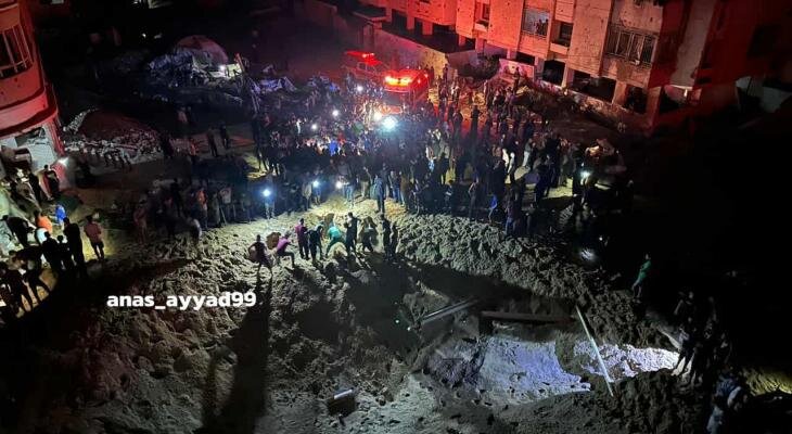 Israeli airstrike kills displaced civilians in Al-Rimal neighborhood