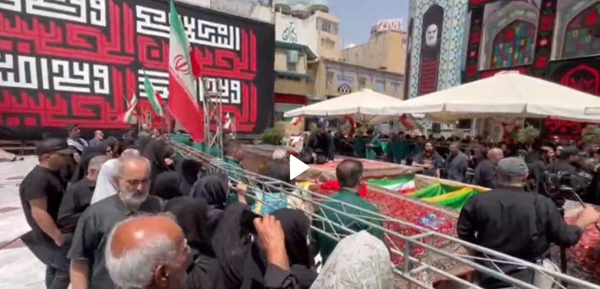 Video: Preparation of burial site for martyrs at Imamzadeh Saleh