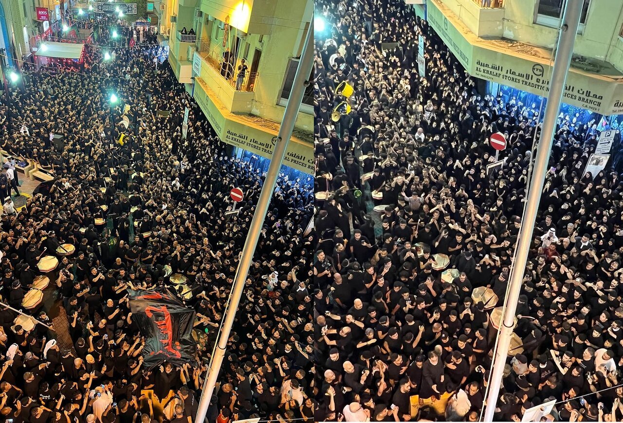 Meskipun ada Ancaman dan Tenindasan; Bendera Imam Husain as Dikibarkan di Manama