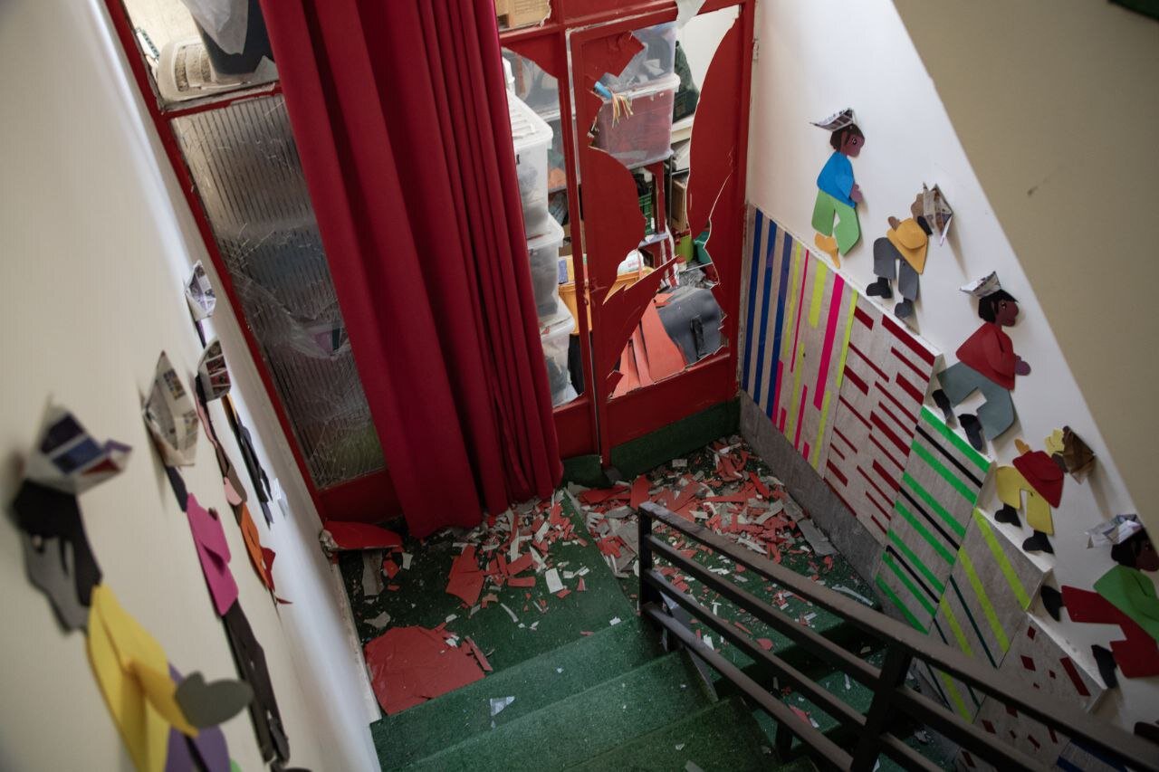 اسرائیل حتی به مهدکودک هم رحم نکرد + تصاویر