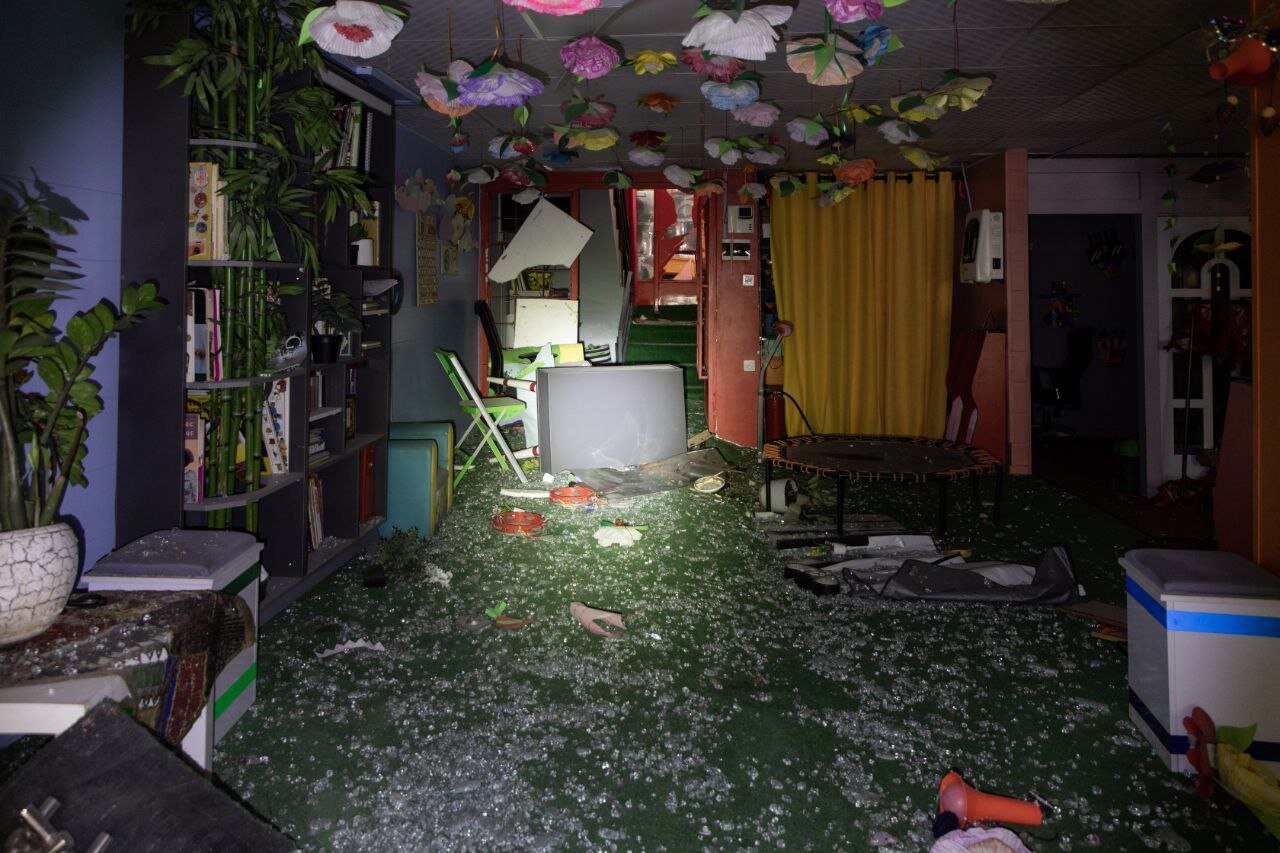 اسرائیل حتی به مهدکودک هم رحم نکرد + تصاویر