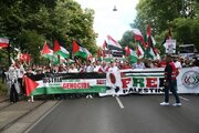 Avusturya'da Filistin'e destek gösterisi