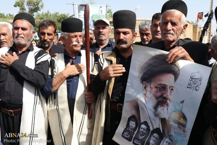 تشییع پیکر سردار شهید غلامرضا سوادکوهی در فریدن اصفهان