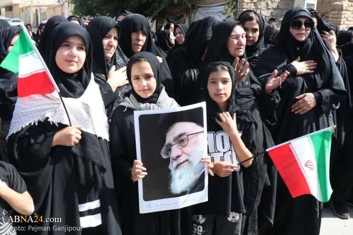 تشییع پیکر سردار شهید غلامرضا سوادکوهی در فریدن اصفهان