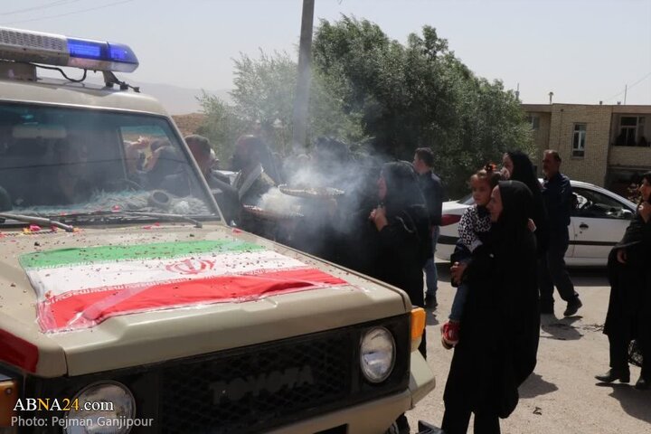 تشییع پیکر سردار شهید غلامرضا سوادکوهی در فریدن اصفهان