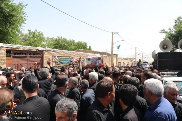 تشییع پیکر سردار شهید غلامرضا سوادکوهی در فریدن اصفهان