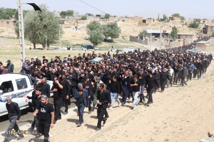 تشییع پیکر سردار شهید غلامرضا سوادکوهی در فریدن اصفهان