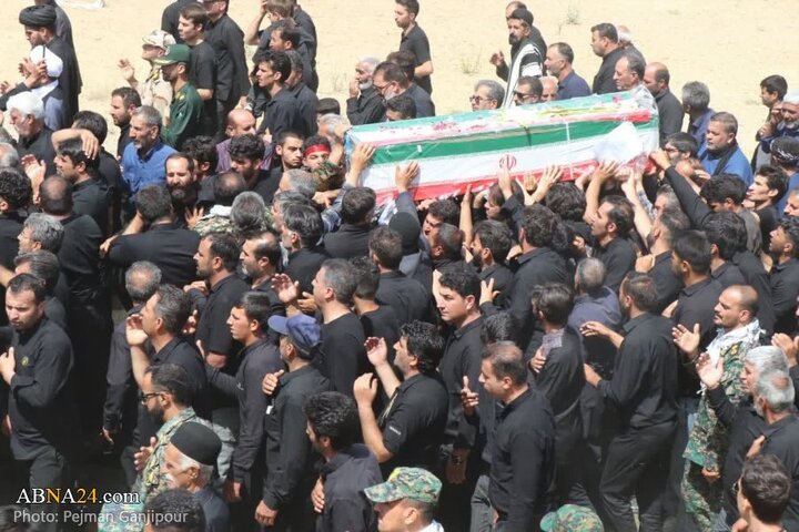 تشییع پیکر سردار شهید غلامرضا سوادکوهی در فریدن اصفهان