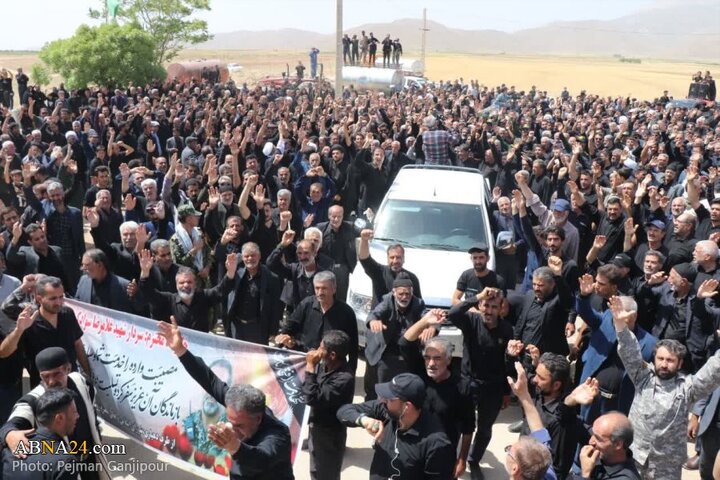 تشییع پیکر سردار شهید غلامرضا سوادکوهی در فریدن اصفهان
