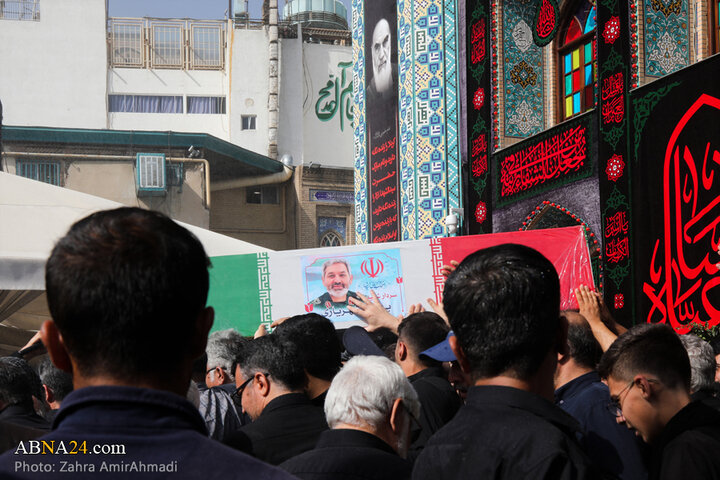مراسم خاکسپاری شهدای اقتدار ایران در امامزاده صالح(ع) شهر تهران