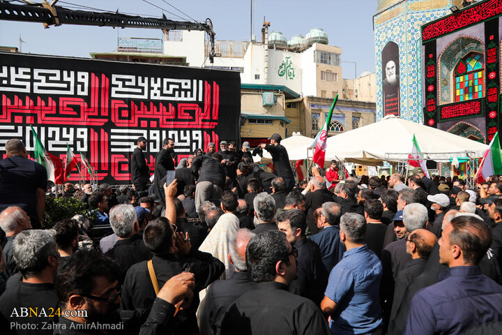 مراسم خاکسپاری شهدای اقتدار ایران در امامزاده صالح(ع) شهر تهران