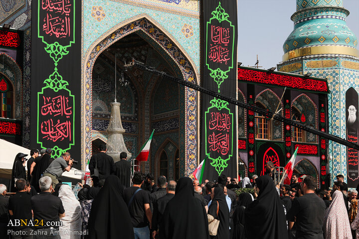 مراسم خاکسپاری شهدای اقتدار ایران در امامزاده صالح(ع) شهر تهران