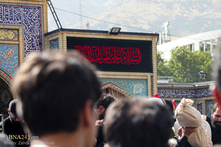 مراسم خاکسپاری شهدای اقتدار ایران در امامزاده صالح(ع) شهر تهران