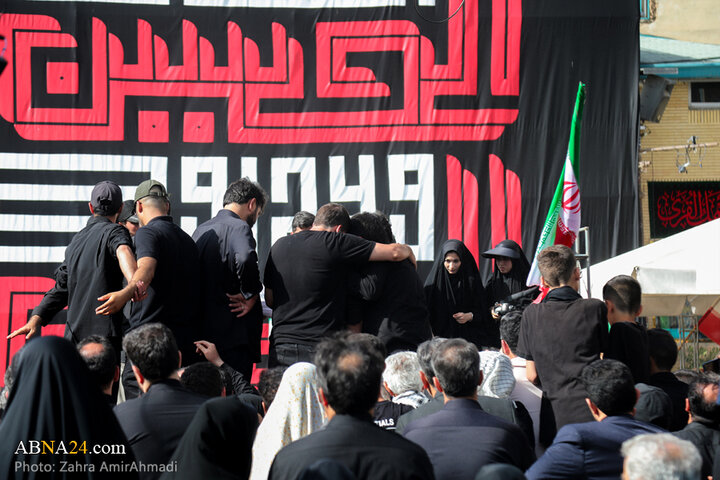 مراسم خاکسپاری شهدای اقتدار ایران در امامزاده صالح(ع) شهر تهران