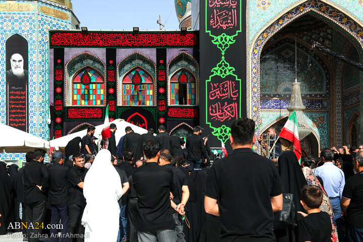 مراسم خاکسپاری شهدای اقتدار ایران در امامزاده صالح(ع) شهر تهران