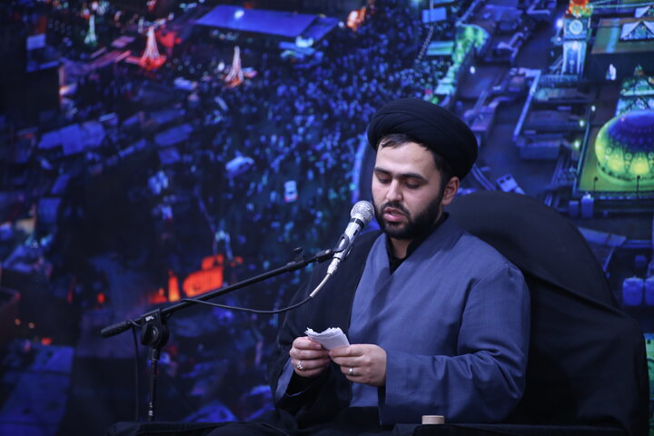 تصاویر| عزادری شب سوم محرم در حرم مطهر سیدعلاالدین حسین(ع)