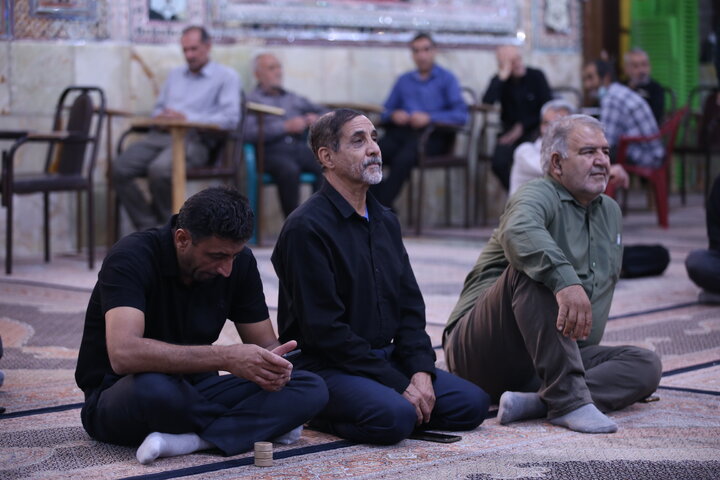 تصاویر| عزادری شب سوم محرم در حرم مطهر سیدعلاالدین حسین(ع)