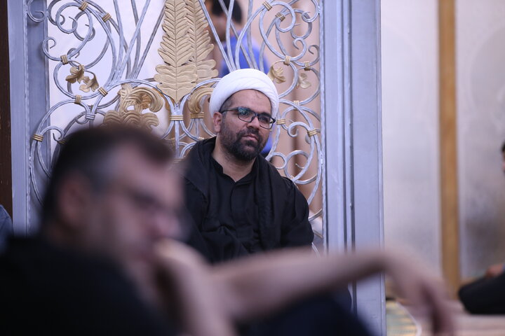 تصاویر| عزادری شب سوم محرم در حرم مطهر سیدعلاالدین حسین(ع)