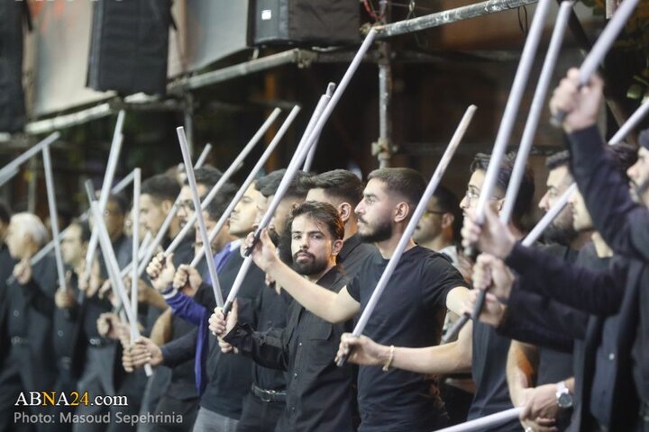 سومین شب محرم در دسته عزاداری علی اصغر(ع) شهر تبریز