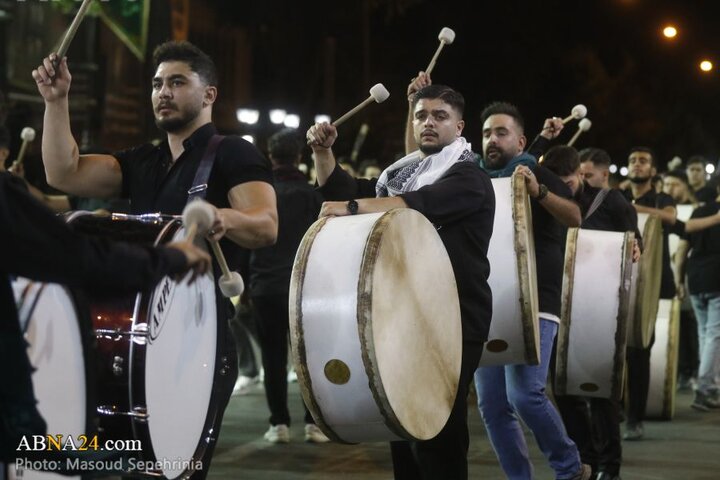 سومین شب محرم در دسته عزاداری علی اصغر(ع) شهر تبریز