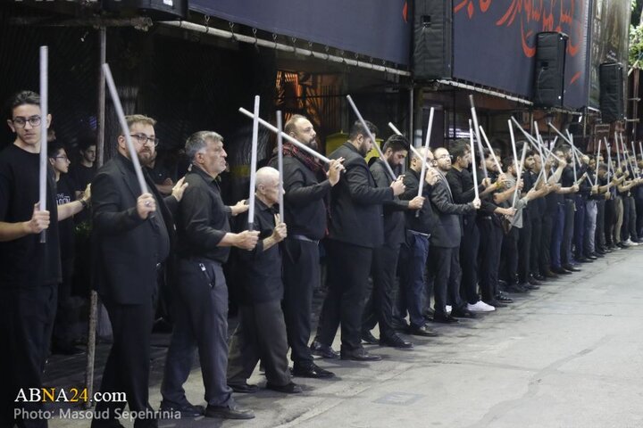 سومین شب محرم در دسته عزاداری علی اصغر(ع) شهر تبریز