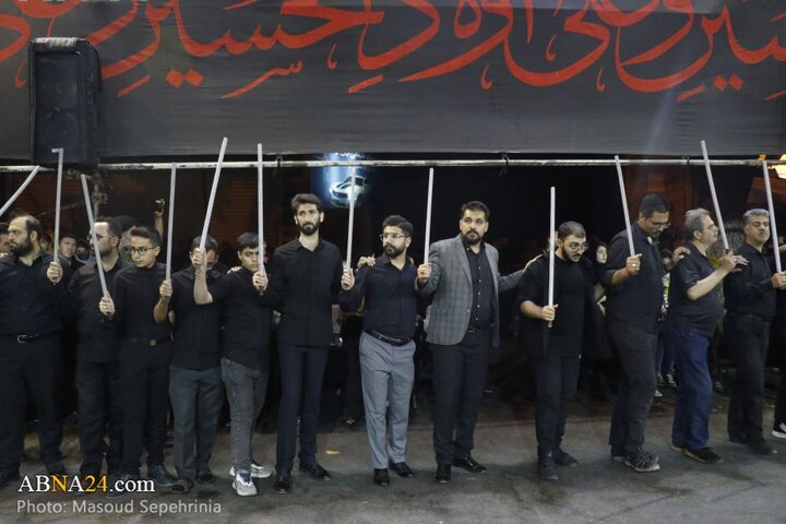 سومین شب محرم در دسته عزاداری علی اصغر(ع) شهر تبریز