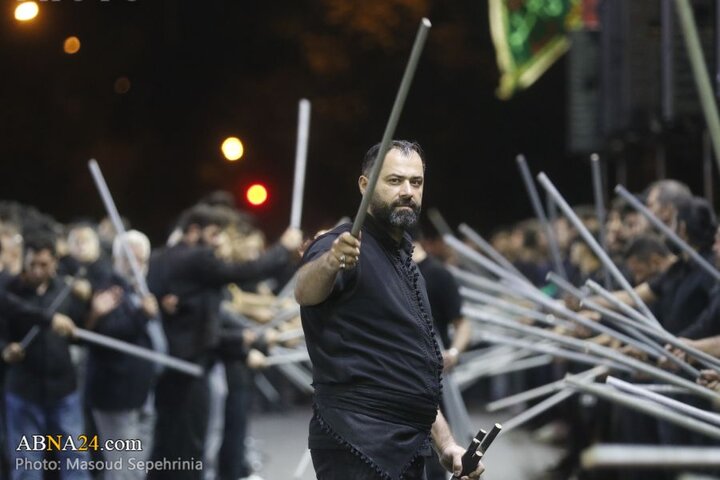 سومین شب محرم در دسته عزاداری علی اصغر(ع) شهر تبریز