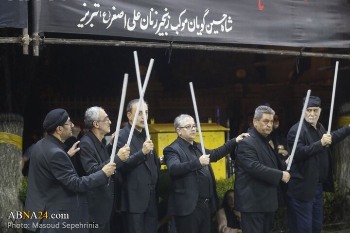 سومین شب محرم در دسته عزاداری علی اصغر(ع) شهر تبریز